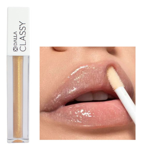 Gloss Labial Brilho Classy Dalla Makeup Alto Brilho Acabamento Brilhante Cor Queen