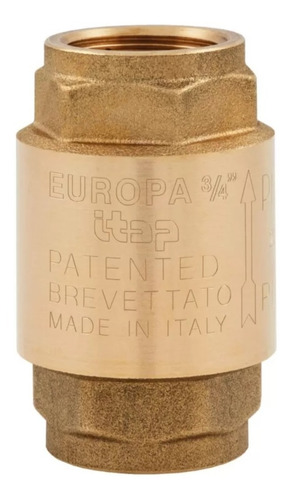 Valvula Check 3/4 Europa 100% Cobre Italiana Garantia Itap