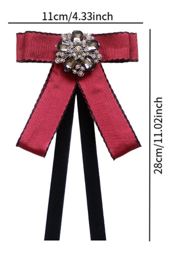 Broche De Cinta De Pajarita, Alinate De La Corbata Del Rojo
