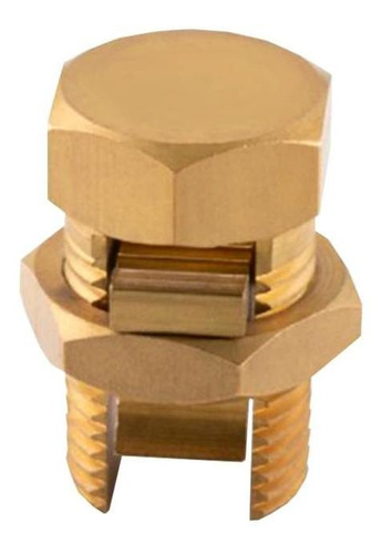 Conector Parafuso Fendido Emenda Cabos Split Bolt 16mm Latão