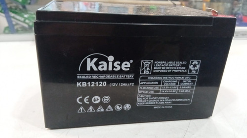 Imagen 2 de 3 de Bateria De Gel Recargable 12 Volt 12 Amp Estacionarias, Etc
