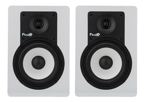 Par de monitores C5 White Fluid Audio Reference Studio White White