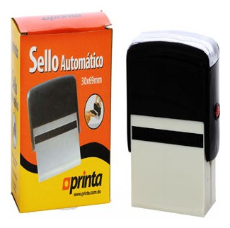 Sello Automatico Printa Negro 30x69mm Und