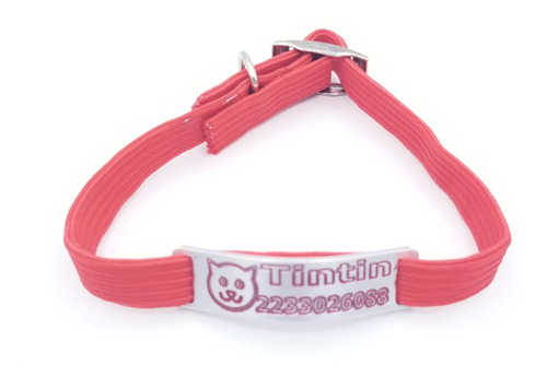 Chapitas Gatos Pop  Cara Gatito + Collar 1 Cm Elastizado 