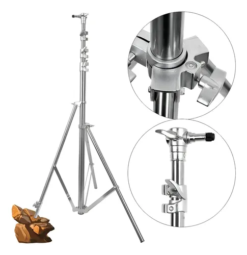 Tripé Fotográfico Greika FC360DB Inox 3,5m Ajustável até 5kg para Estúdios