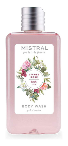 Mistral Body Wash Organic Aloe Olive, Lychee Rose