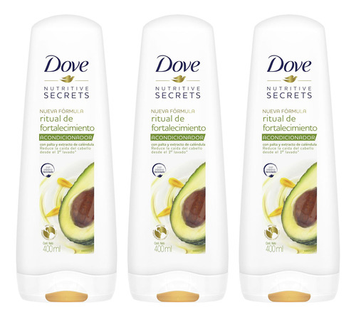 Pack Acondicionador Dove Ritual De Fortalecimiento 400 Ml