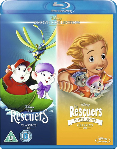 Bluray Bernardo E Bianca 1 E 2 - The Rescuers Importado Uk