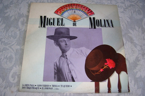 Miguel De Molina Antologia De La Cancion Española Lp Vinilo