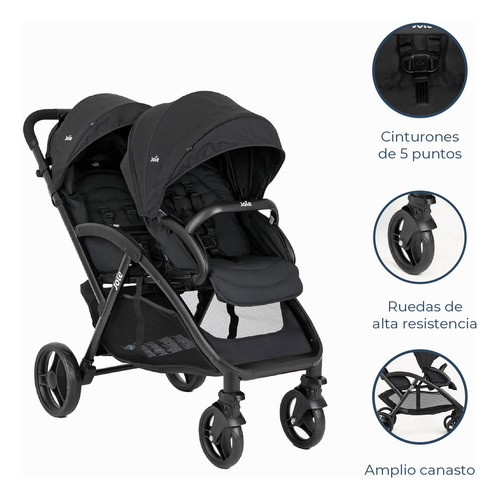 Coche Paseo Evalite Duo Shale Joie Color Negro