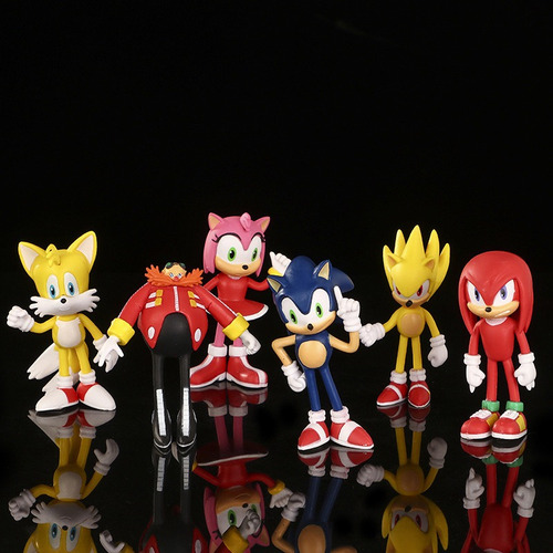 Figuras De Sonic Set Completo De 6 Pcs De 10 Cm 