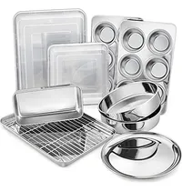 Comprar Juego De 12 Bandejas Para Hornear De Acero Inoxidable, P&p C