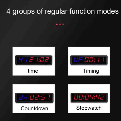 Cronómetro Led Para Gimnasio Con Control Remoto, Reloj De