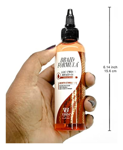 Aceite Para Trenzas Ebin New York Loc, Twist, Manzanilla,
