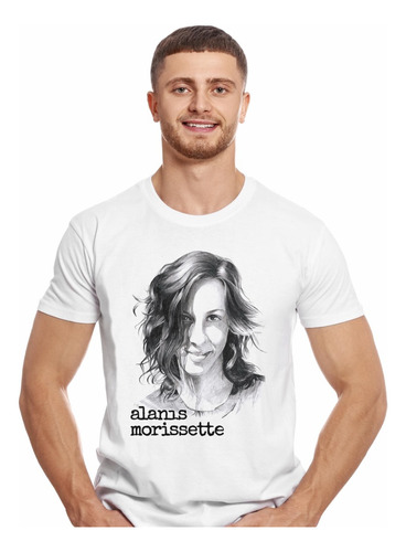 Polera Alanis Morissette Face Pop Impresión Directa