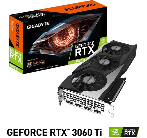 Tarjeta De Video Gigabyte Rtx 3060 Ti Gaming Oc 8g Gddr6 Lhr