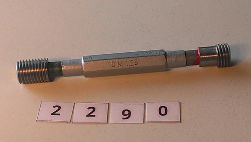 Calibre Rosca M 10 X 1,25 Torno Fresadora Roscad Mtlwrk 2290