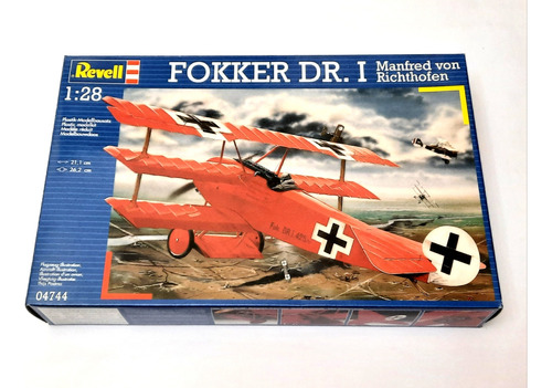 Triplano Fokker Dr1 Escala 1/28. Marca Revell