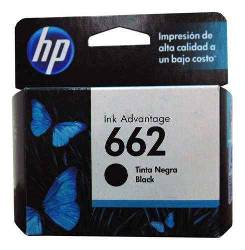 Cartucho Hp 662 Negro Original Cz103al Vigente Verificable