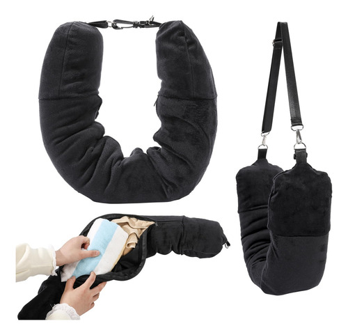 Mgsarbny Almohada De Viaje Rellenable Para Equipaje Extra Al