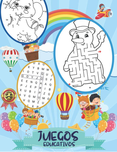 Libro: Juegos Educativos: Pasatiempos Para Niños 5-8 Años,