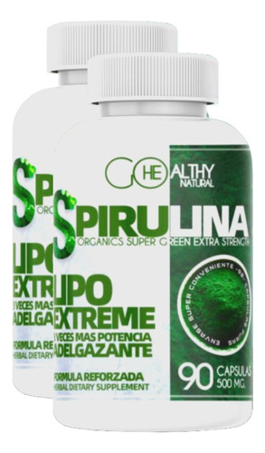 Baja De Peso Ya!! ¨pack, 2 Espirulina, Envió Gratis.