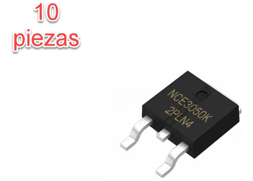 Mosfet Canal N, Smd (dpack), Nce7560k, 6 Ampere, 10 Piezas