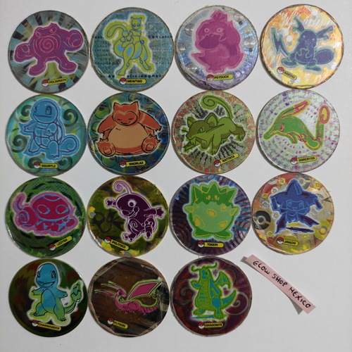 Colección Shiny Tazos Pokémon 4 2008 Sabritas México