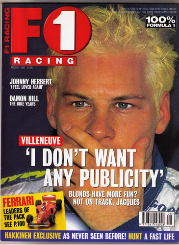 Revista F1 Racing 1997 Villeneuve Importada Formula 1 Ingles