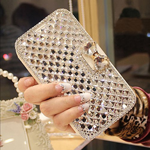 Funda Cartera Para iPhone 12 Mini Cute Shiny Luxury Bling Gl
