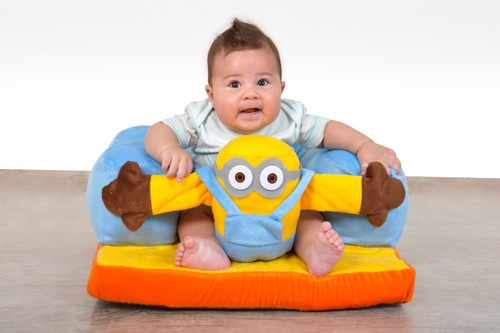Sofázinho De Bebê - Poltrona Estofada - Minion Frete Grátis
