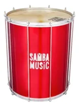 Comprar Surdo 18  Madeira 60x18 Pele Animal + Tripé Samba Music