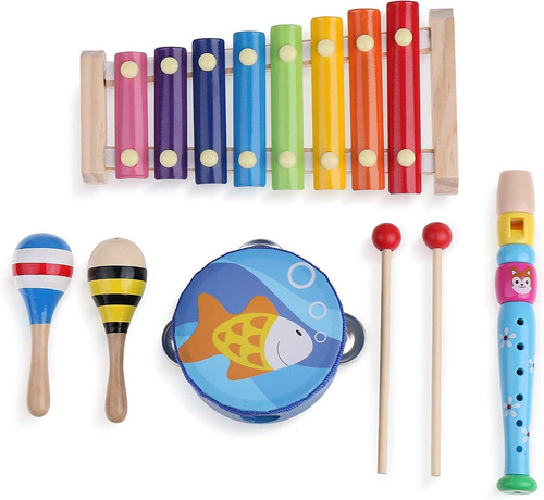 Juego De 6 Instrumentos Musicales De Boxiki Kids. ¡el ...