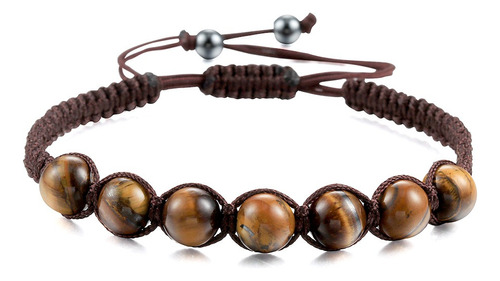 Pulsera 7 Cuentas Protección Hilo Chino Unisex Ajustabl B354