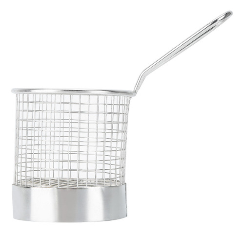 Canasta De Comida Para Papas Fritas Redondas De Acero Inoxid