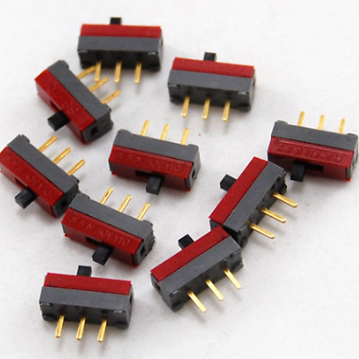 10 Pack Of Nkk Slide Switches On-on .1a Top Actur .1  X  Zzf