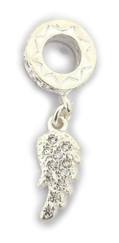 Dije Charm Ala Cristal Plata 925