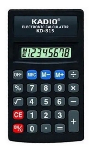 Calculadora Kadio Kd-815 8 Dígitos Portable Bolsillo + Pila 