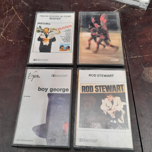Imagem 1 de 7 de Fita Cassete K7 4 Unidades Originais Pop Rock Eua E Inglês