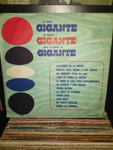 Vinilo,un Disco Gigante,de Música Gigante,para El Público...