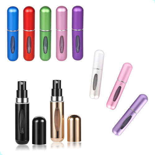 3 Porta Perfume Nacional Frasco 5ml Spray Árabe Viagem 3 Cores Eau De Parfum Colonia Árabe Virginia