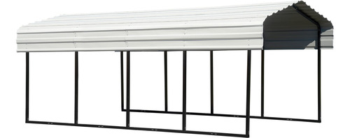 Arrow Cobertizo De 10 X 20 X 7 Pies Con Techo Horizontal De