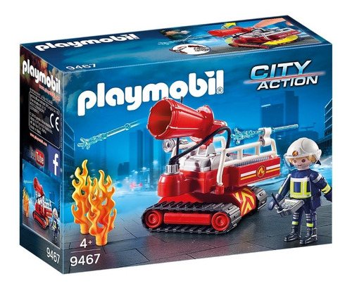 Robot Bombero Playmobil Extincion De Fuego - 9467