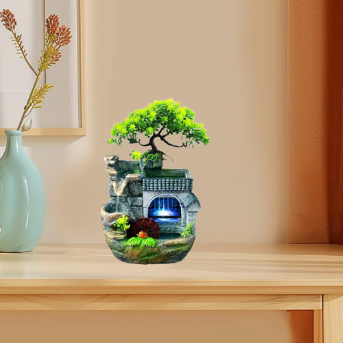 Fonte De Água Interna Com Luz Mini Cachoeira Eua 110v Plug