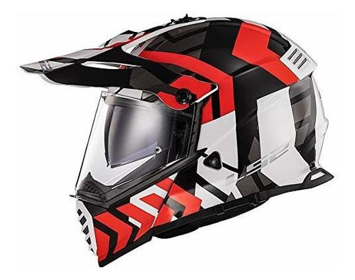 Casco Ls2 Helmets Blaze Xtreme Adventure (rojo / Negro / Bla