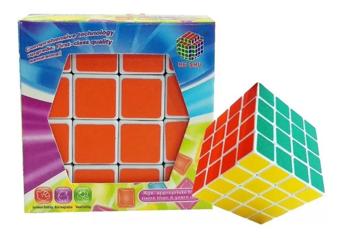 Cubo Magico Magic  Cubetipo Rubik 4x4x4 Blanco 6x6x6 Cm