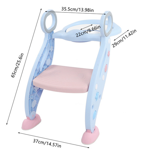 Escada Higiênica Dobrável E Confortável Para Banheiro Potty