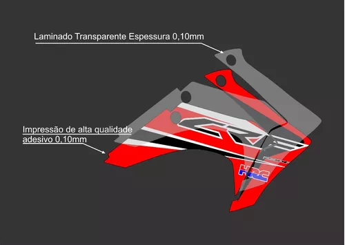 Adesivos Proteção Laminados Moto Trilha Motocross Xlr 125 CA-16182