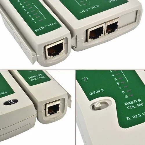 Tester De Redes Lan 8 Hilos Cables Rj-45 + Rj-11 Bateria 9v