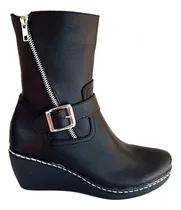 Comprar Botas De Mujer Comodas Botinetas Botitas De Cuero Vacuno
